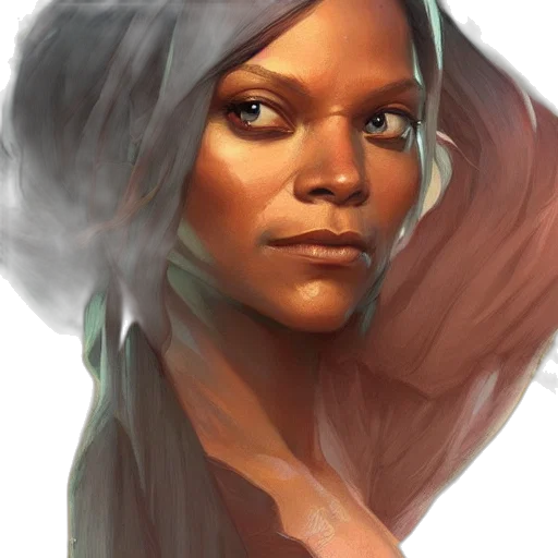 face, staff, concept art, fantasy art transparent PNG cut-out
