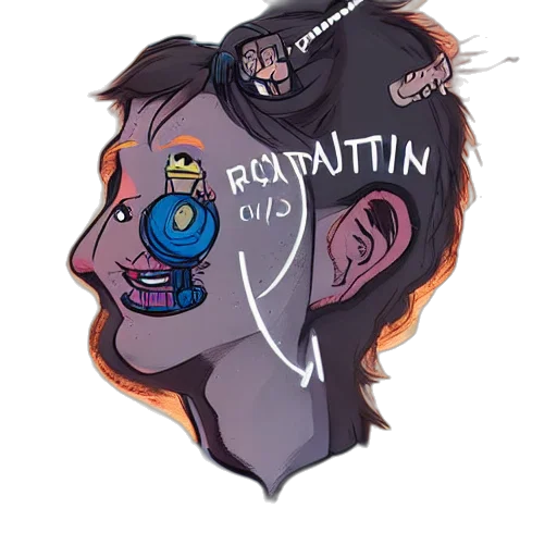cyberpunk, cartoon, concept art, comic book art transparent PNG cut-out
