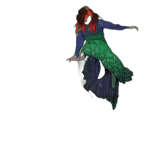creature, dress, dragon, hair transparent PNG cut-out