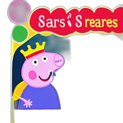 staff, crown, peppa, pig transparent PNG cut-out