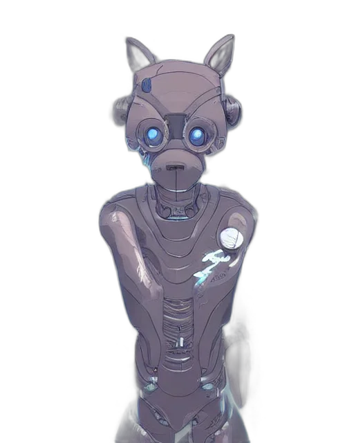 robot, staff, mask, creature transparent PNG cut-out