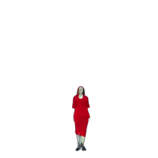 dress, robot, face, creature transparent PNG cut-out