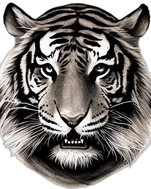 animal, creature, photorealistic, pencil sketch transparent PNG cut-out