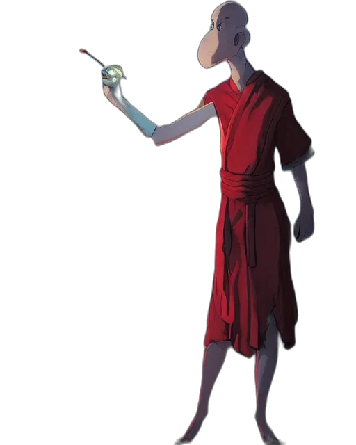 staff, dress, sword, creature transparent PNG cut-out