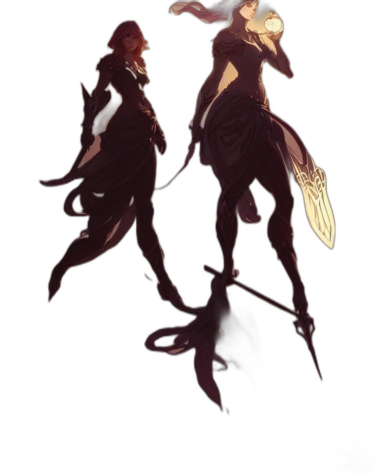 creature, staff, concept art, fantasy art transparent PNG cut-out