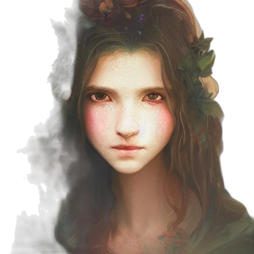 face, mask, crown, creature transparent PNG cut-out