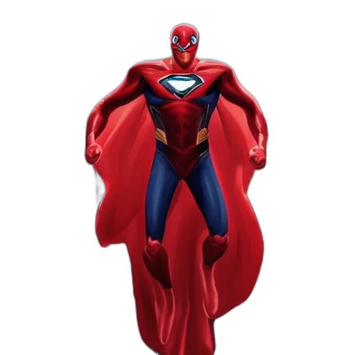 concept art, comic book art, 3d render, superhero transparent PNG cut-out