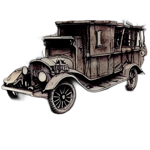 car, furniture, concept art, photorealistic transparent PNG cut-out