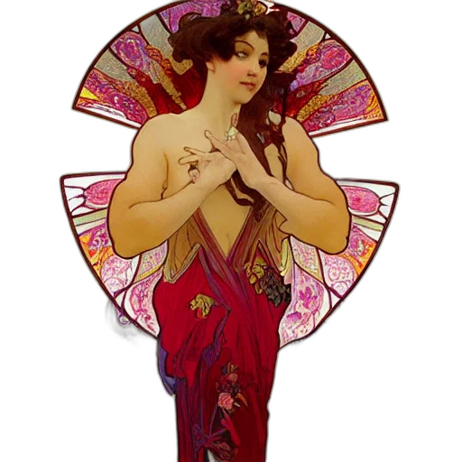 dress, jewelry, fantasy art, concept art transparent PNG cut-out
