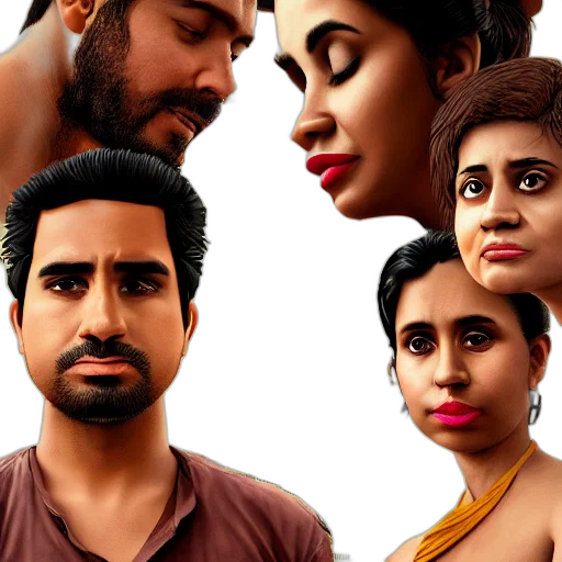 concept art, photorealistic, 3d render, comic book art transparent PNG cut-out