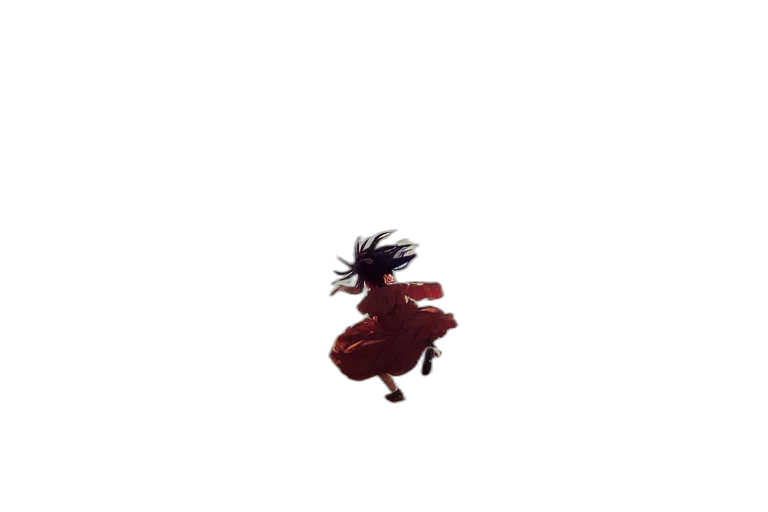 hair, dragon, creature, dress transparent PNG cut-out