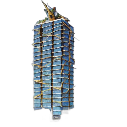 building, 3d render, concept art, shakira transparent PNG cut-out