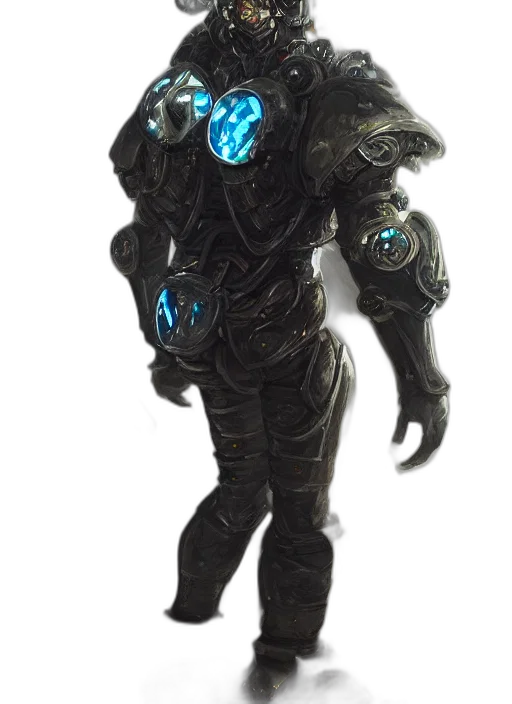 robot, creature, mask, staff transparent PNG cut-out