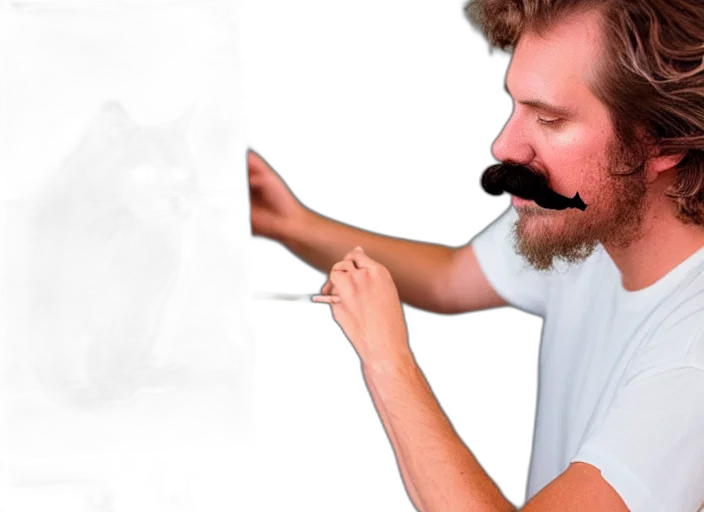 staff, hair, weapon, face transparent PNG cut-out
