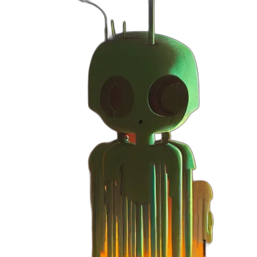 robot, creature, staff, animal transparent PNG cut-out