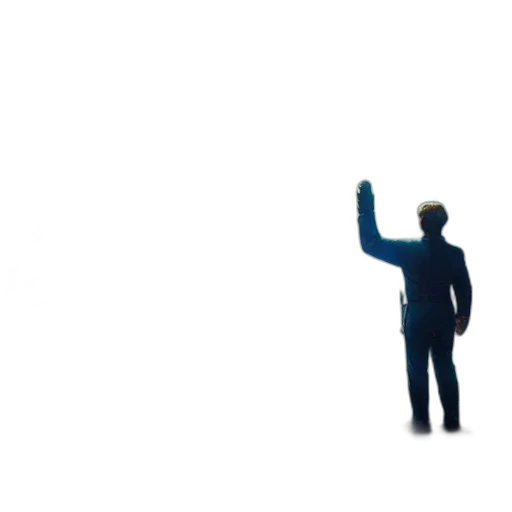 staff, robot, jacket, umbrella transparent PNG cut-out