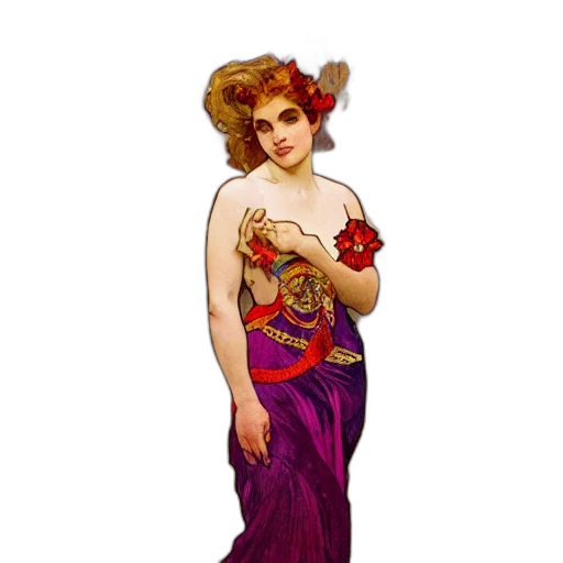 dress, jewelry, staff, pixel art transparent PNG cut-out
