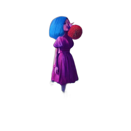 dress, umbrella, robot, creature transparent PNG cut-out