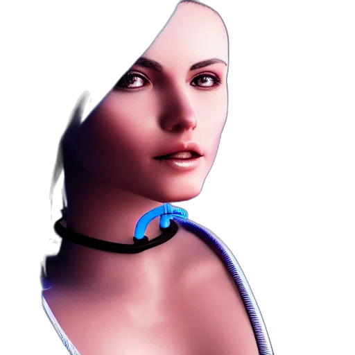 face, robot, jewelry, staff transparent PNG cut-out