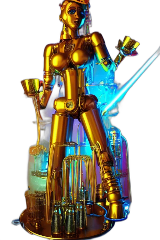 robot, staff, weapon, sword transparent PNG cut-out