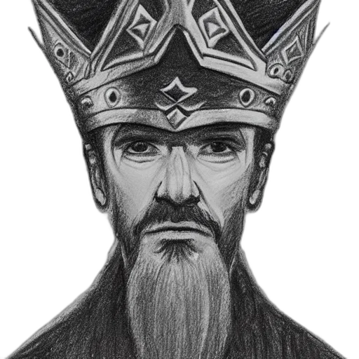 crown, face, staff, hat transparent PNG cut-out