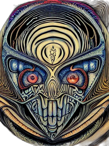 mask, face, creature, comic book art transparent PNG cut-out