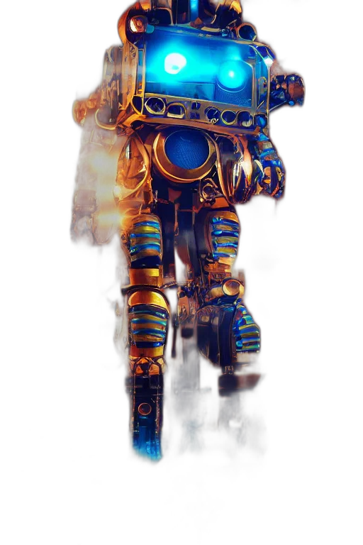 robot, weapon, staff, concept art transparent PNG cut-out
