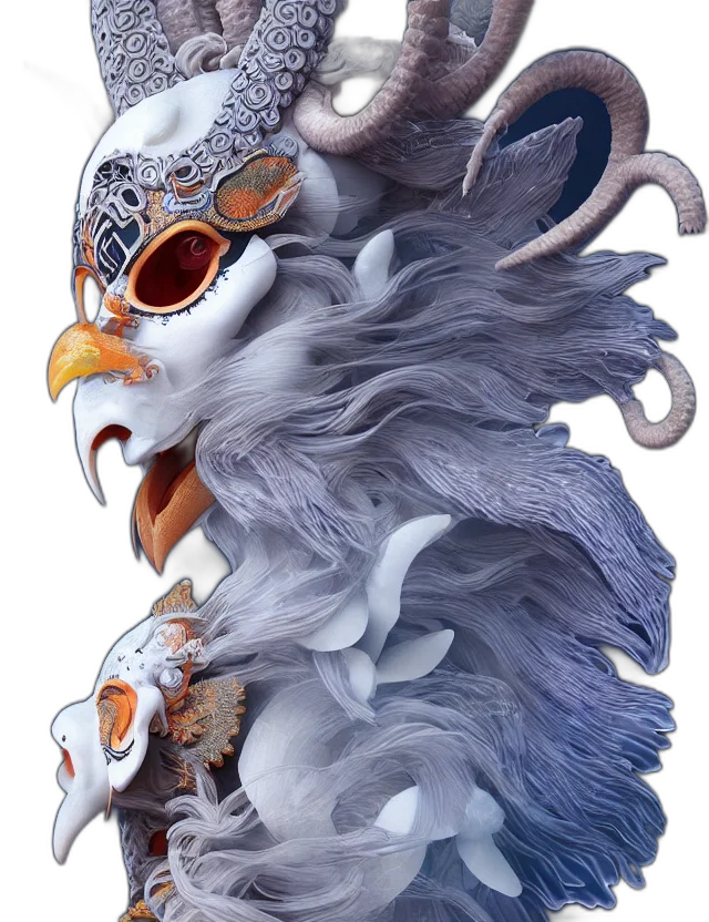 mask, dragon, creature, animal transparent PNG cut-out