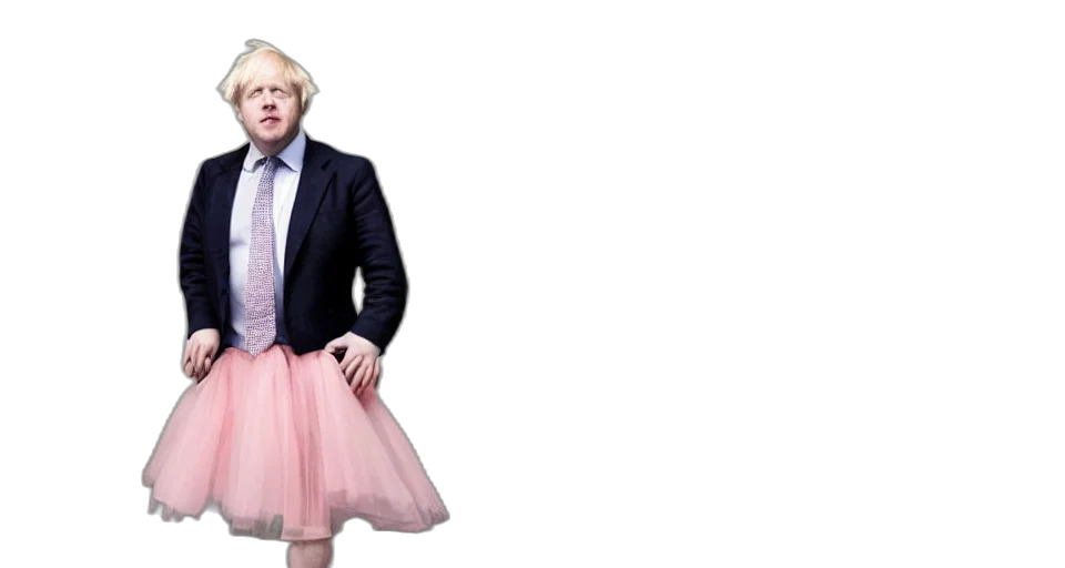 dress, boris, johnson, wearing transparent PNG cut-out