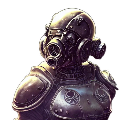 robot, mask, face, concept art transparent PNG cut-out