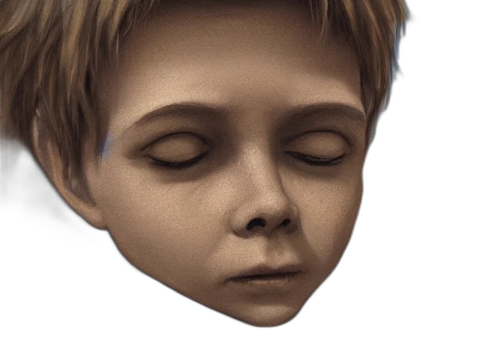 face, mask, creature, photorealistic transparent PNG cut-out