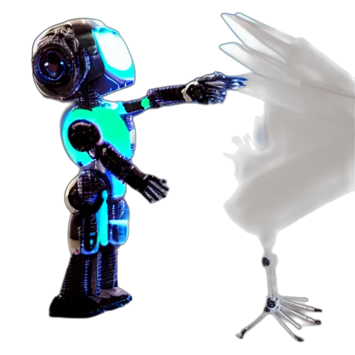 robot, weapon, staff, creature transparent PNG cut-out