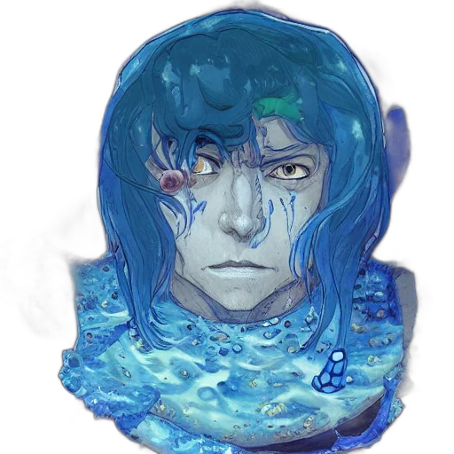 mask, face, watercolor, fantasy art transparent PNG cut-out