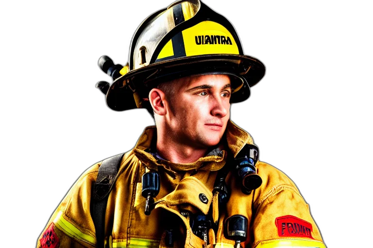 staff, hat, face, photorealistic transparent PNG cut-out