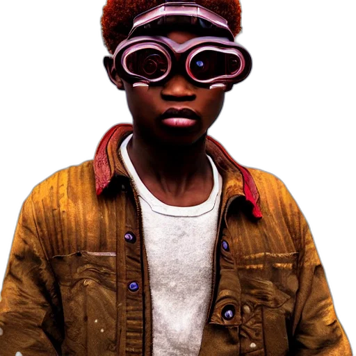 mask, jacket, face, staff transparent PNG cut-out