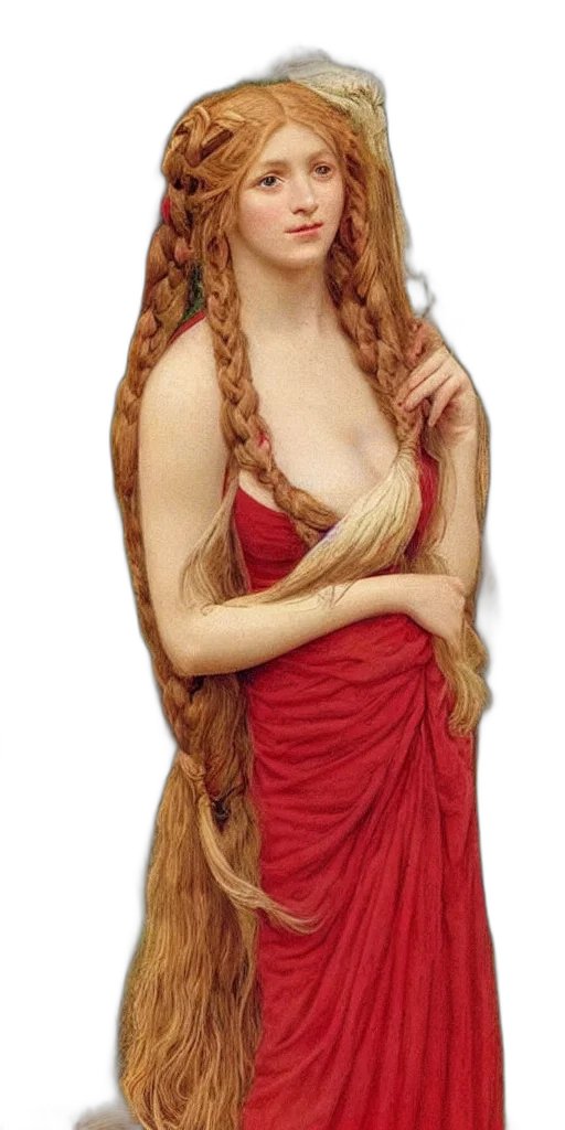 dress, hair, jewelry, mask transparent PNG cut-out