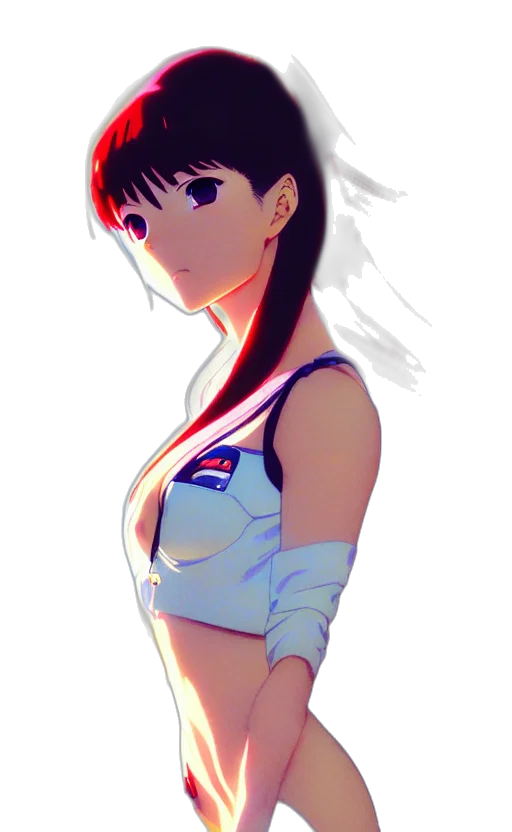 dress, jacket, robot, weapon transparent PNG cut-out