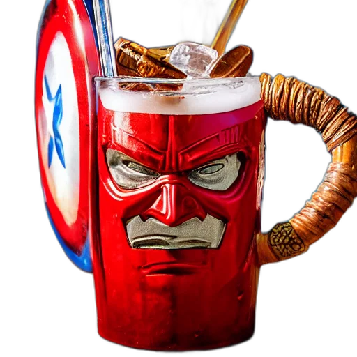 food, comic book art, concept art, 3d render transparent PNG cut-out