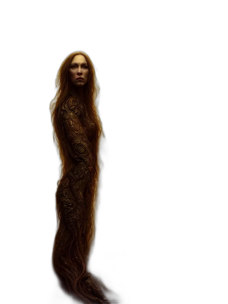 hair, creature, dress, animal transparent PNG cut-out