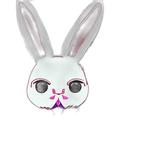 mask, creature, 3d render, pixel art transparent PNG cut-out