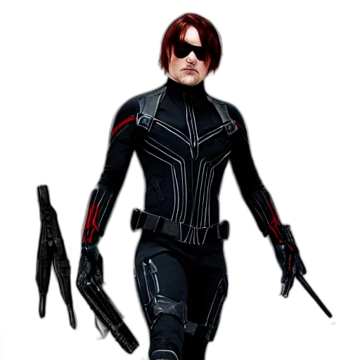 jacket, weapon, concept art, cyberpunk transparent PNG cut-out