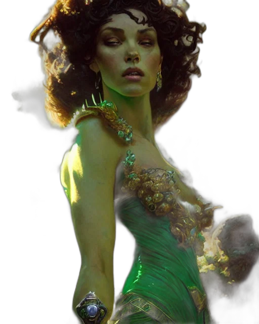 dress, jewelry, fantasy art, photorealistic transparent PNG cut-out