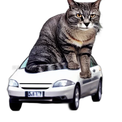 car, animal, hat, staff transparent PNG cut-out
