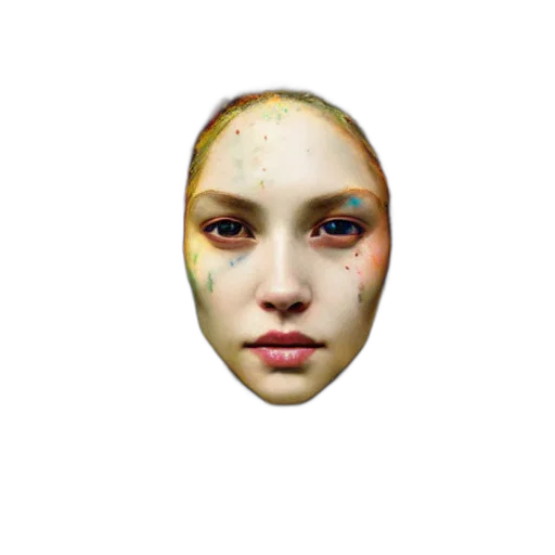 face, mask, creature, robot transparent PNG cut-out