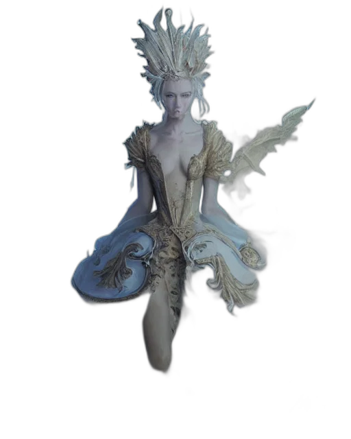 staff, crown, creature, jewelry transparent PNG cut-out