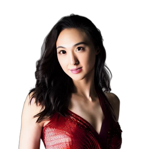 dress, jewelry, staff, face transparent PNG cut-out