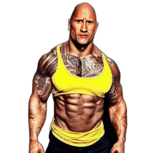 animal, photorealistic, dwayne, johnson transparent PNG cut-out