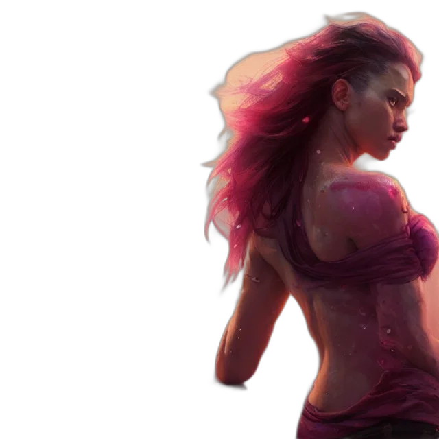 concept art, fantasy art, cyberpunk, comic book art transparent PNG cut-out