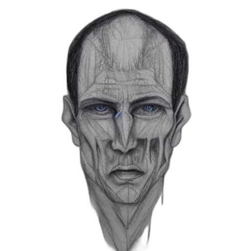 face, mask, staff, creature transparent PNG cut-out