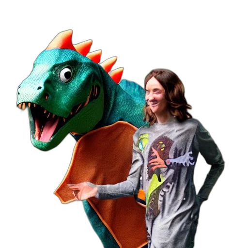 dragon, creature, jacket, animal transparent PNG cut-out